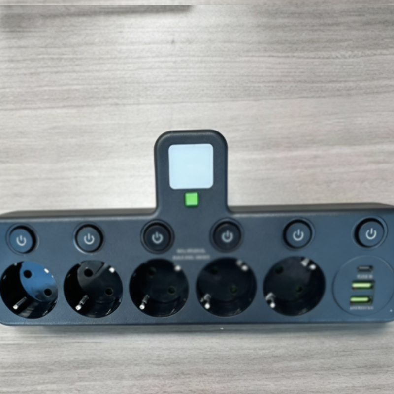 Inteligentna listwa zasilająca z portami USB(Wtyczka Unii Europejskiej)