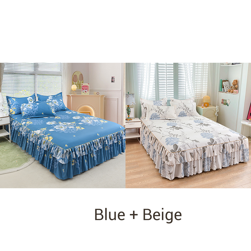 📢📢3-częściowy zestaw falbaniastych narzut na łóżko🛏️