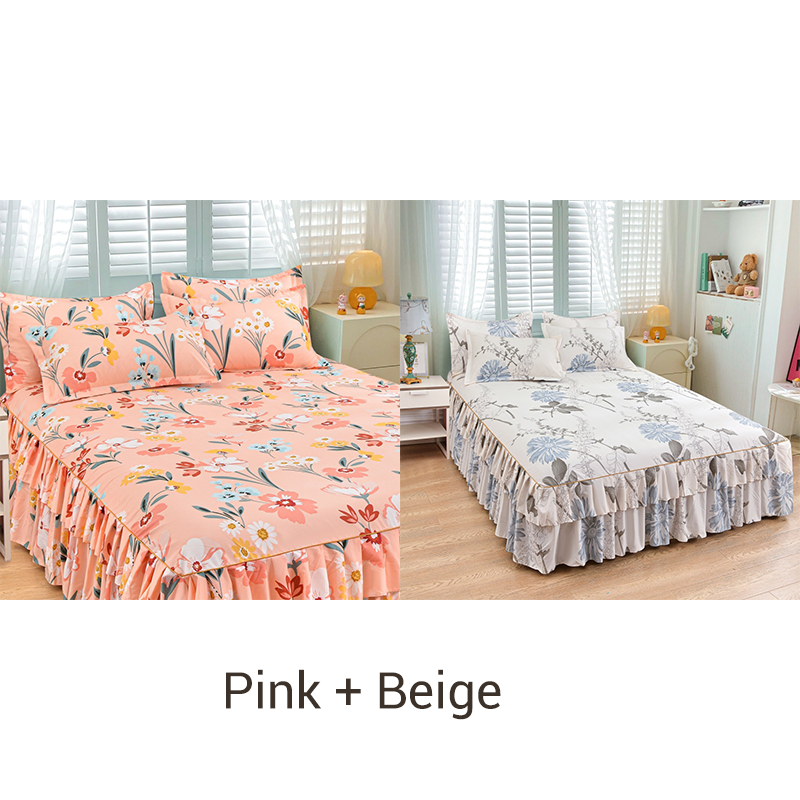 📢📢3-częściowy zestaw falbaniastych narzut na łóżko🛏️