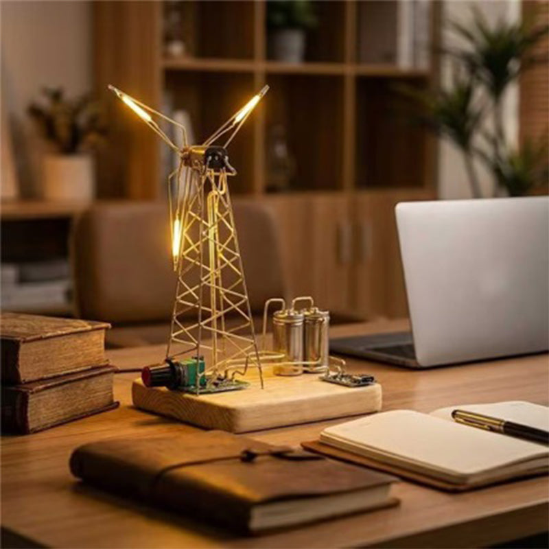 🎁Zestaw do samodzielnego wykonania lampy nocnej w stylu vintage z motywem wiatraka