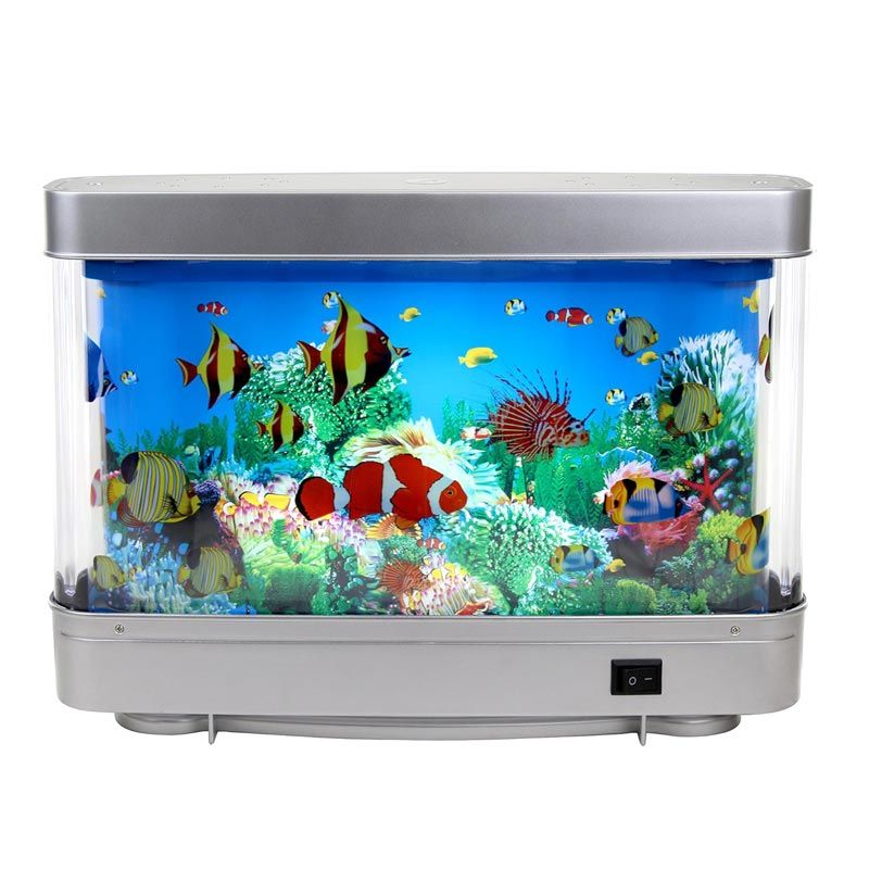 🎁Idealny prezent – lampka akwariowa z tropikalnymi rybkami (sztucznymi) 🐠