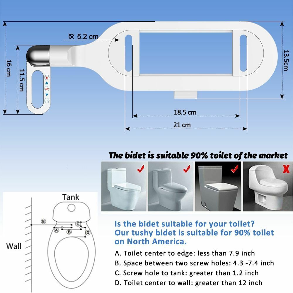 🚽Łazienka Nieelektryczna Podwójna Dysza Bidetowa Myjka Toaletowa Bidet Higieniczny Bidet Samopłuczący💦
