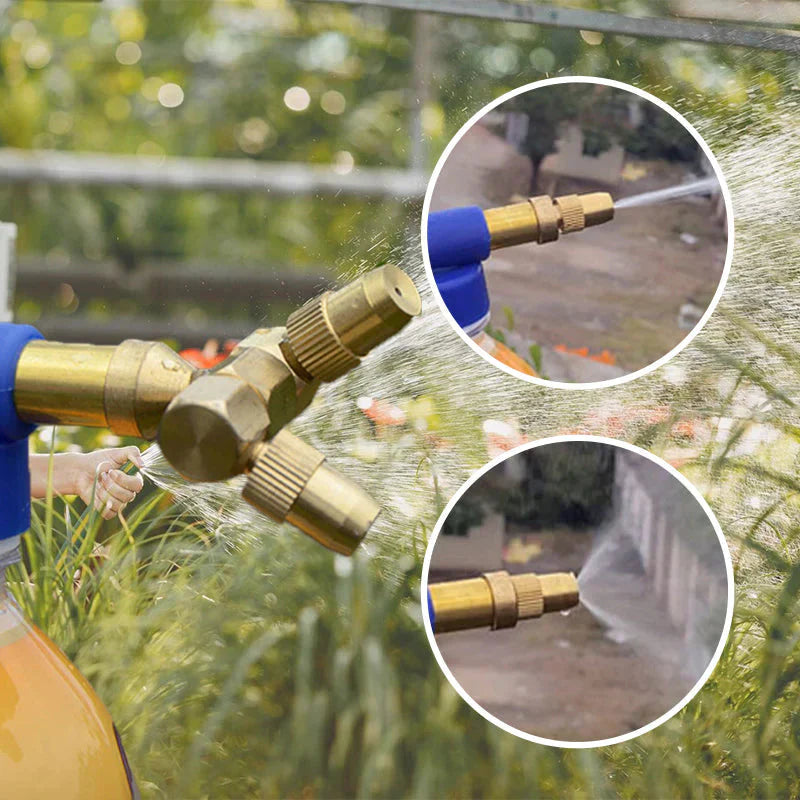 🌱 Głowica natryskowa do butelek z podwójną dyszą 💦 typu pociągania – efektywność i wszechstronność