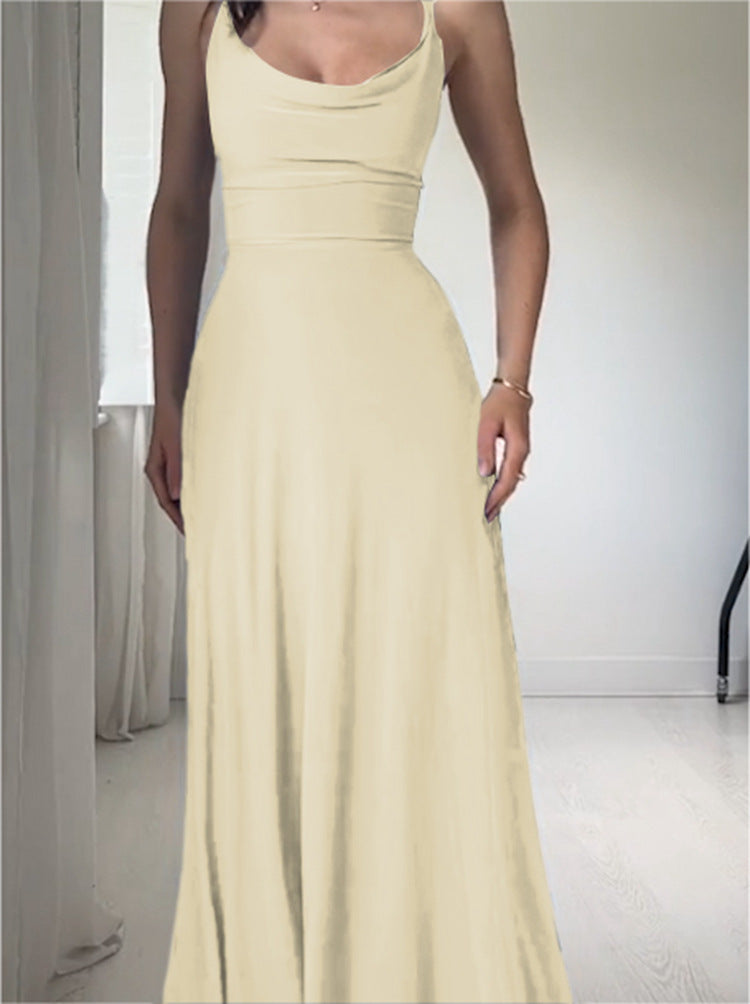 💃Lulah Drape Maxi Dress z wbudowanym biustonoszem