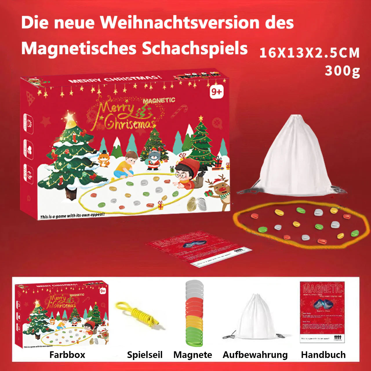 🎅🎄Magnetyczna gra w szachy Magnetic™✨Spraw, aby Twoje wieczory z grami stały się magnetyczne🪄