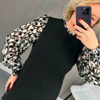 【M-3XL】Nowa modna zimowa sukienka w kwiaty, wygodna i ciepła