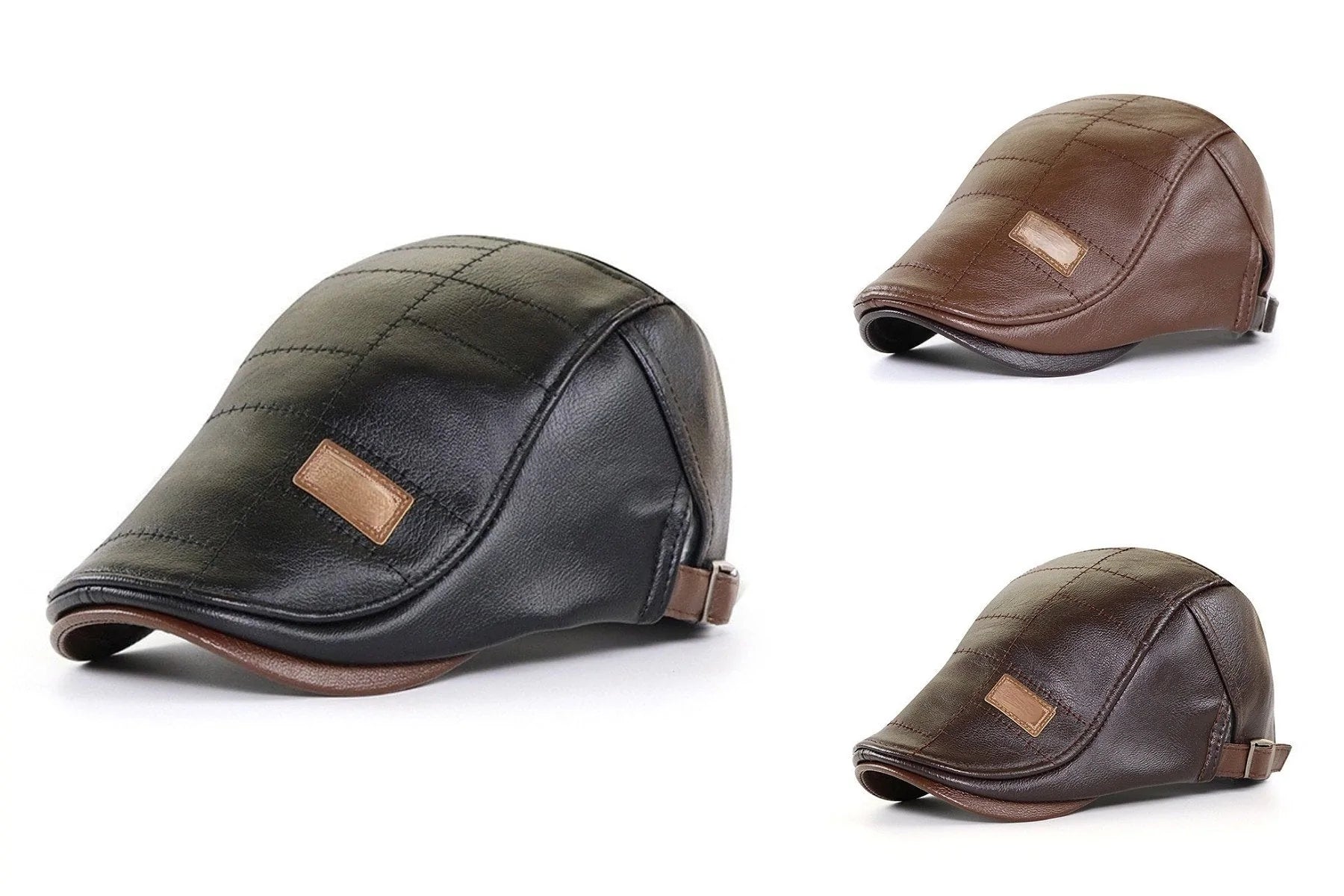 Nowy modny skórzany beret