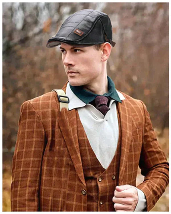 Nowy modny skórzany beret