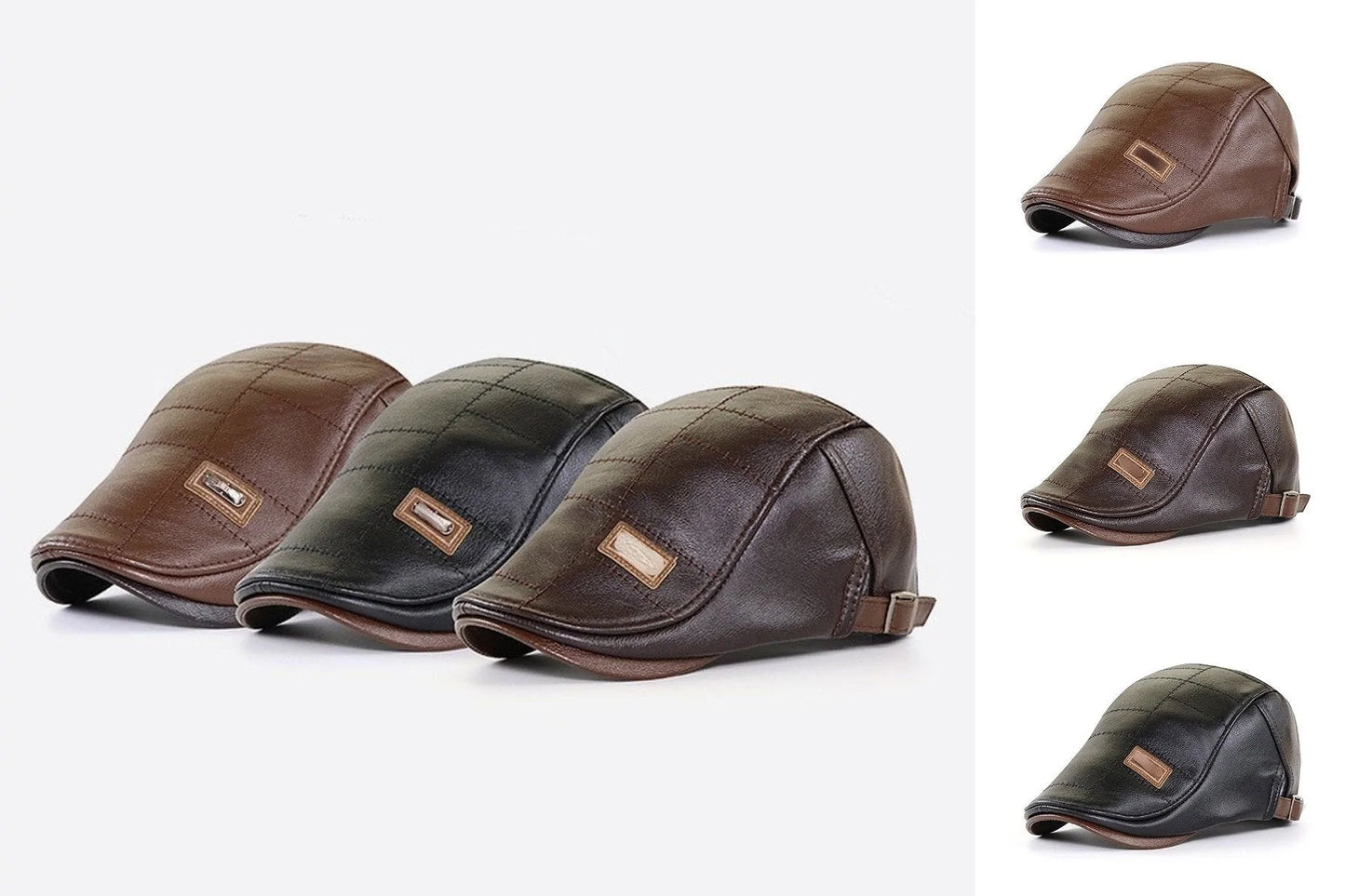 Nowy modny skórzany beret