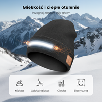 Ładowana Czapka z Diodami LED i Bluetooth
