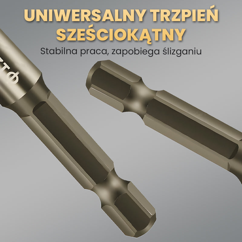 🔥2025 Gorąca wyprzedaż🔥Zestaw wierteł o wysokiej wytrzymałości z 4-rowkowymi ząbkowanymi wiertłami ekscentrycznymi