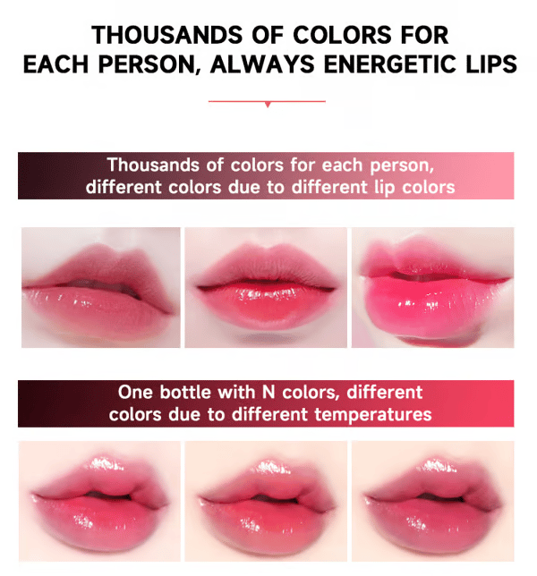 ✨Niebrudząca pomadka, która zmienia kolor💄  Natychmiastowy kolor po nałożeniu!💋