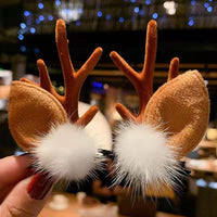 🎅Świąteczna wyprzedaż🎅Spinka do włosów z rogami renifera