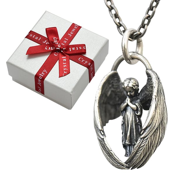 【🎅Świąteczna oferta przedsprzedaży】👼Modlitewny naszyjnik anioła - Jesteś moim aniołem