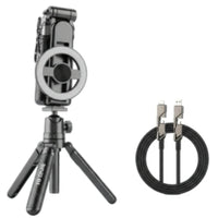 Wielofunkcyjny kijek do selfie 4 w 1 z obrotem o 360° i magnesem