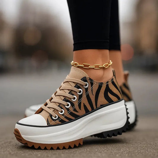 Sneakersy damskie z platformą