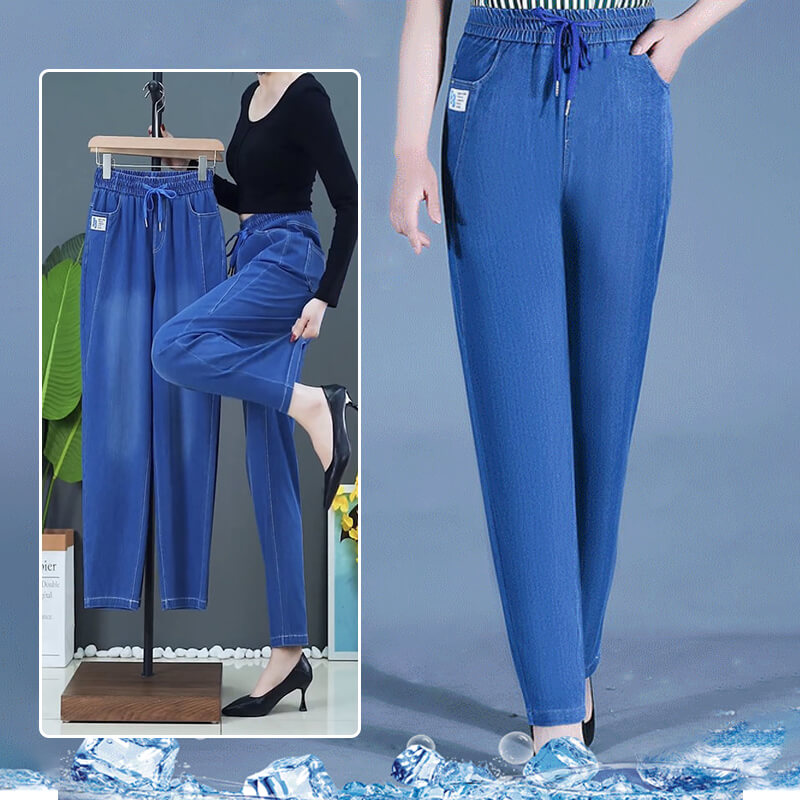 🔥2025 Gorąca wyprzedaż🔥Slim casual straight ice silk jeans👖