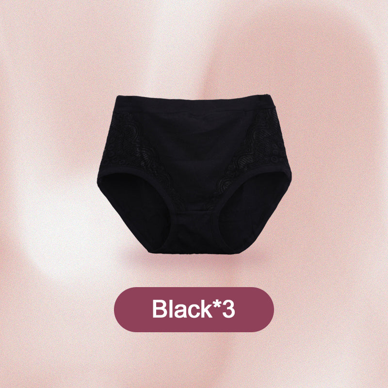 🔥Kup 2 i otrzymaj 1 gratis🔥 Bawełniane majtki Plus Size z wysokim stanem