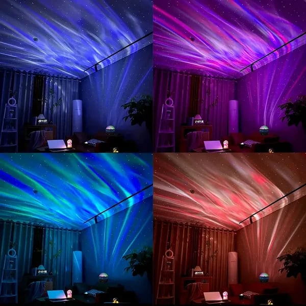 🥳Noworoczna wyprzedaż 40% taniej🌈Projektor zorzy polarnej i fal oceanicznych