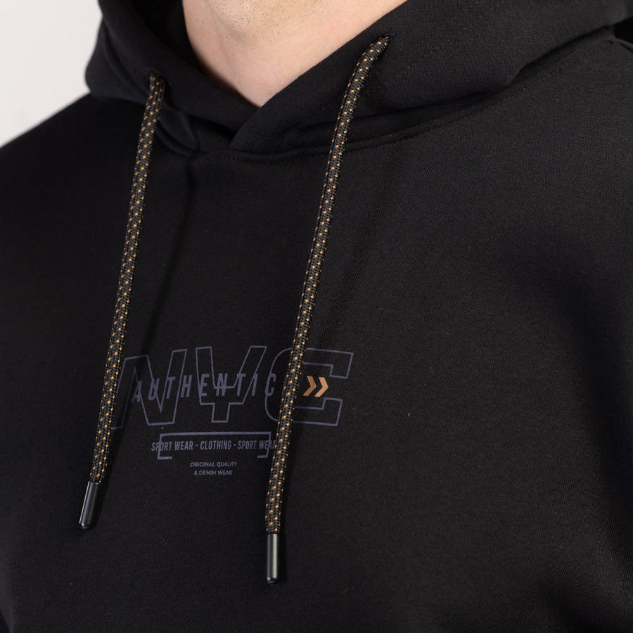 VIREX - MĘSKA CIEPŁA BAWEŁNIANA SPORTOWA BLUZA Z KAPTUREM