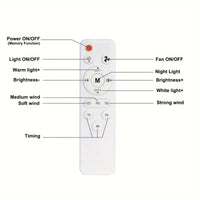 🔥Nowe produkty☀️Przenośny wentylator oświetleniowy 2 w 1 z pilotem zdalnego sterowania