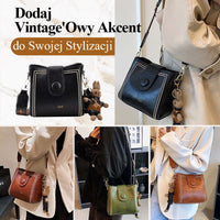 Torba Vintage z Regulowanym, Szerszym Paskiem na Ramię
