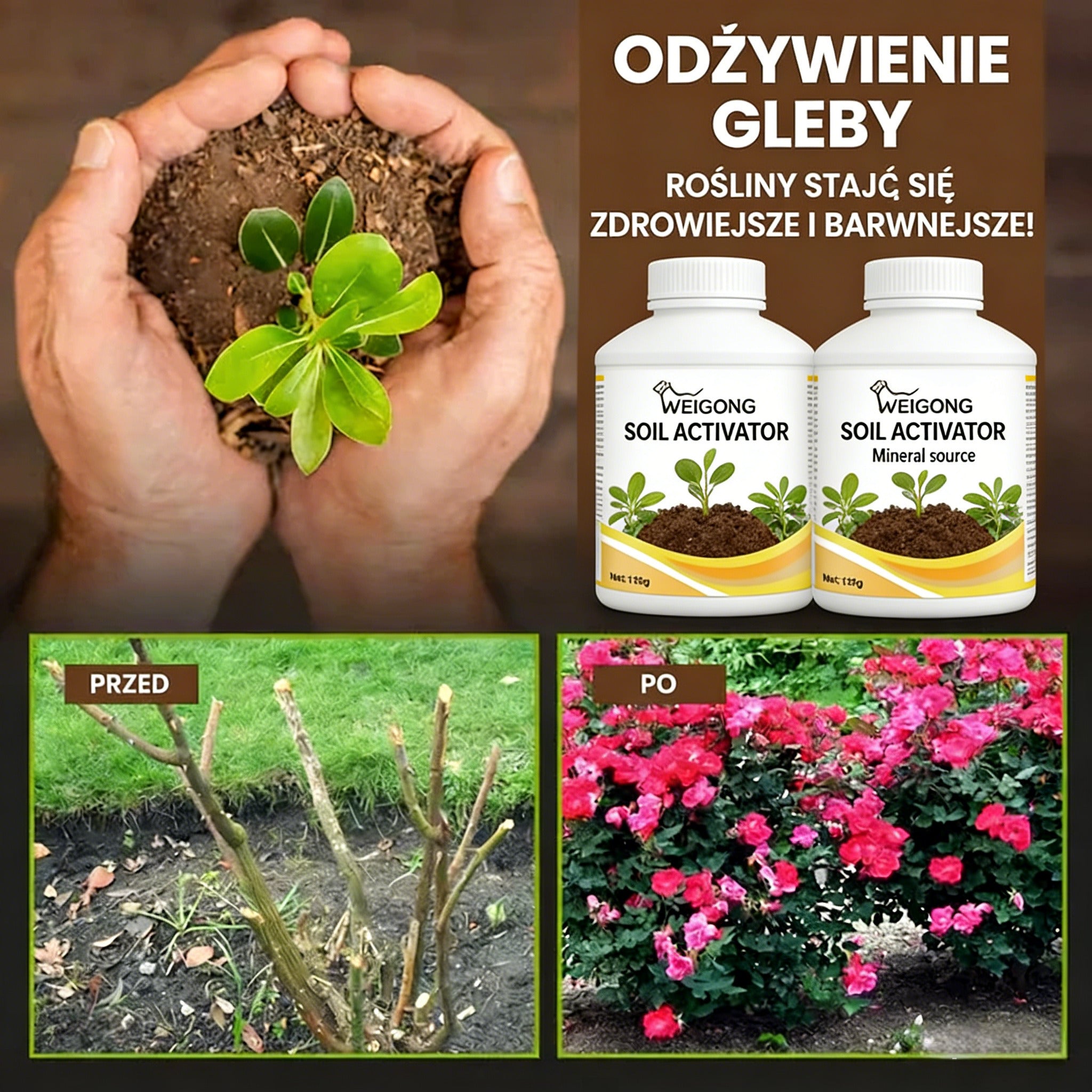 🌱 Środek Spulchniający Gleby – Żyzność i Zdrowie Roślin w Każdej Donicy! ✨