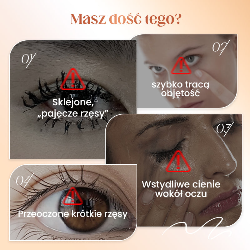 【✨1 + 1 gratis】Wodoodporny tusz do rzęs z włóknami