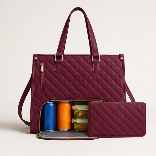 3-in-1 Damenhandtasche mit Laptop