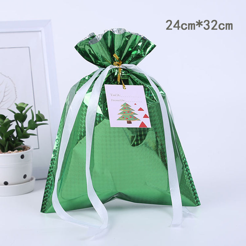 🎅Świąteczne torby na prezenty ze sznurkiem (biodegradowalne)
