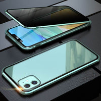 🔥 Magnetyczne etui na iPhone'a z prywatnym szkłem i metalową ramką📱