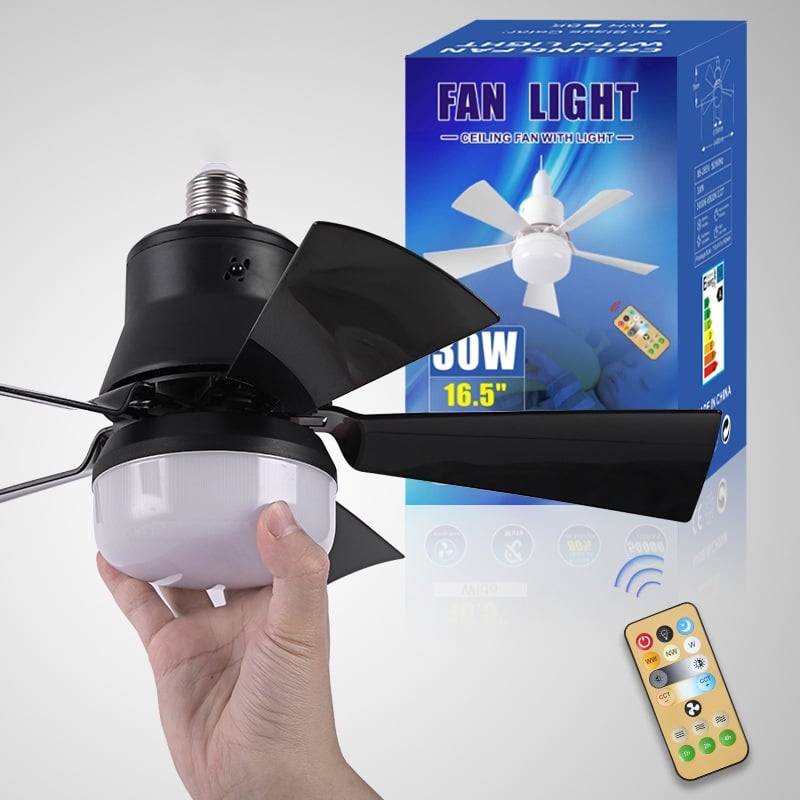 🔥Nowe produkty☀️Przenośny wentylator oświetleniowy 2 w 1 z pilotem zdalnego sterowania