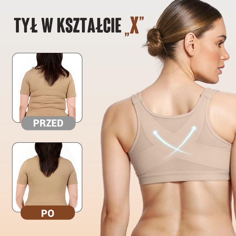 💗 Stanik bez fiszbin z przednim zapięciem – Kształtuje idealny biust 👙✨