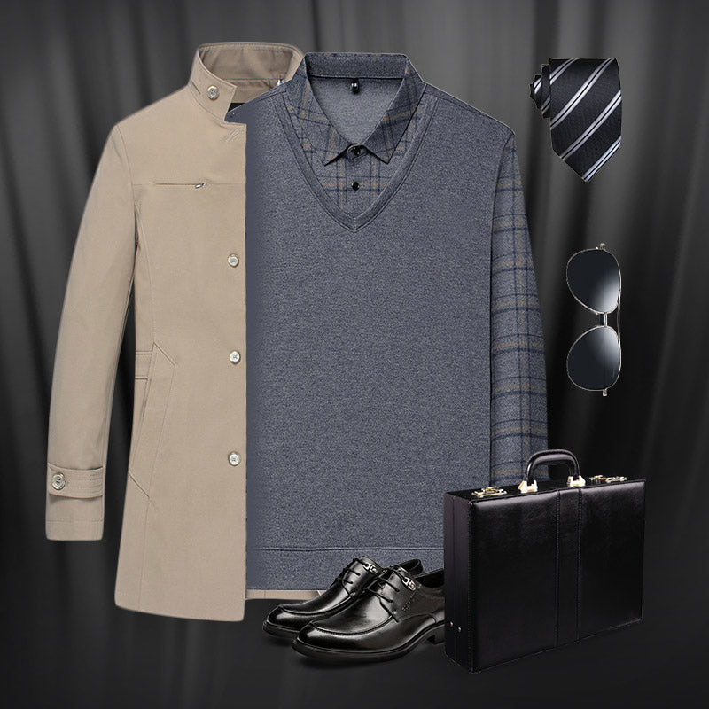 Męskie koszule biznesowe na zimę
