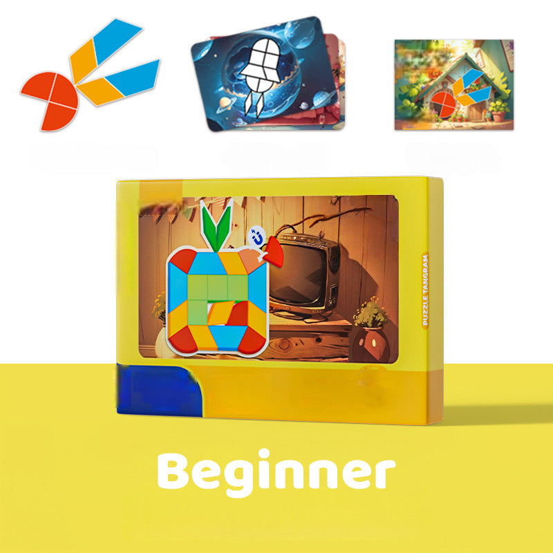 ✨ Magnetyczna układanka tangram dla dzieci — rozwijaj umiejętności! ✨