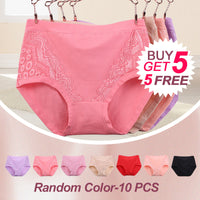 🔥Kup 2 i otrzymaj 1 gratis🔥 Bawełniane majtki Plus Size z wysokim stanem