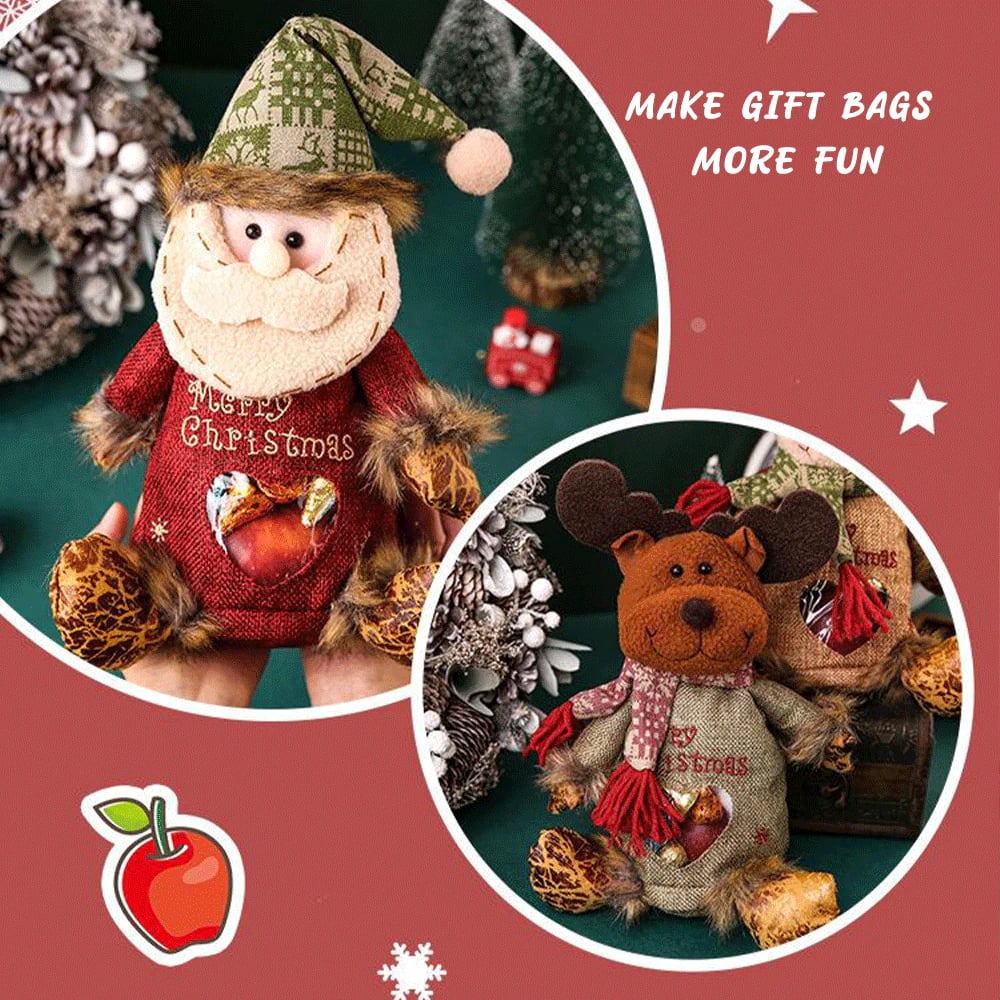 🦌Torba na prezenty świąteczne z zamkiem błyskawicznym🎅