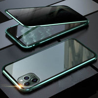 🔥 Magnetyczne etui na iPhone'a z prywatnym szkłem i metalową ramką📱