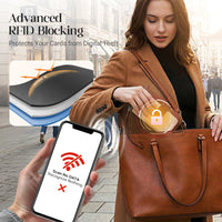🤩Damski portfel skórzany z blokadą RFID