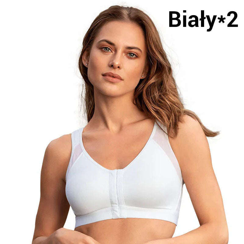 💗 Stanik bez fiszbin z przednim zapięciem – Kształtuje idealny biust 👙✨