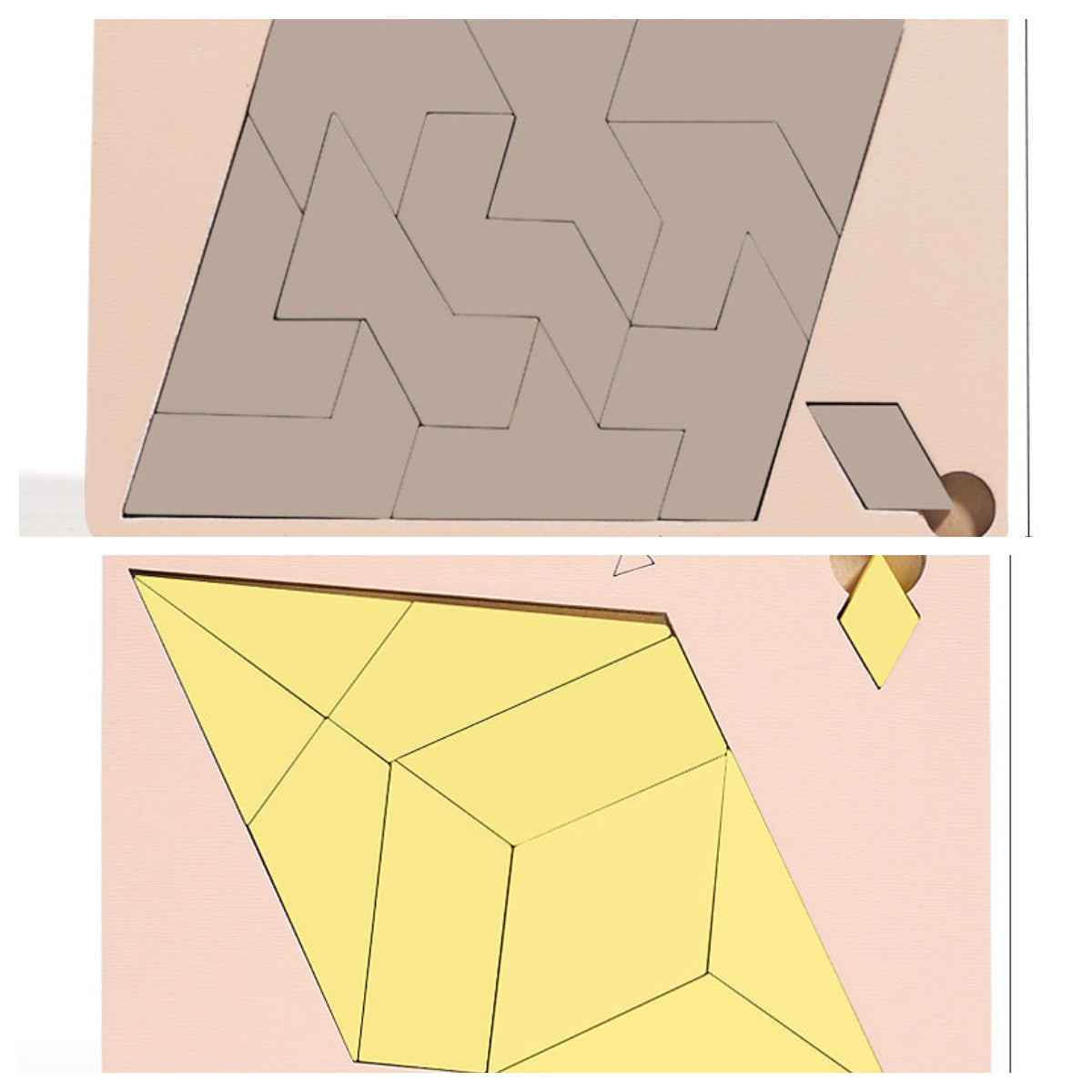 Drewniana gra logiczna Tangram