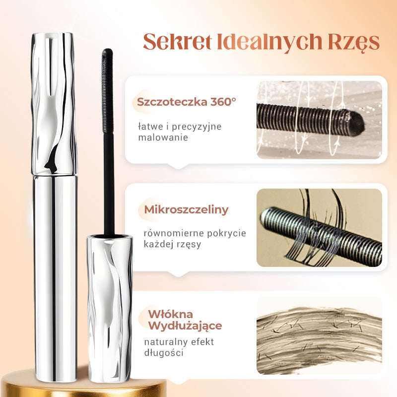 【✨1 + 1 gratis】Wodoodporny tusz do rzęs z włóknami