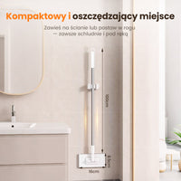 Jednorazowy mop do kurzu z 4 ściereczkami wielokrotnego użytku