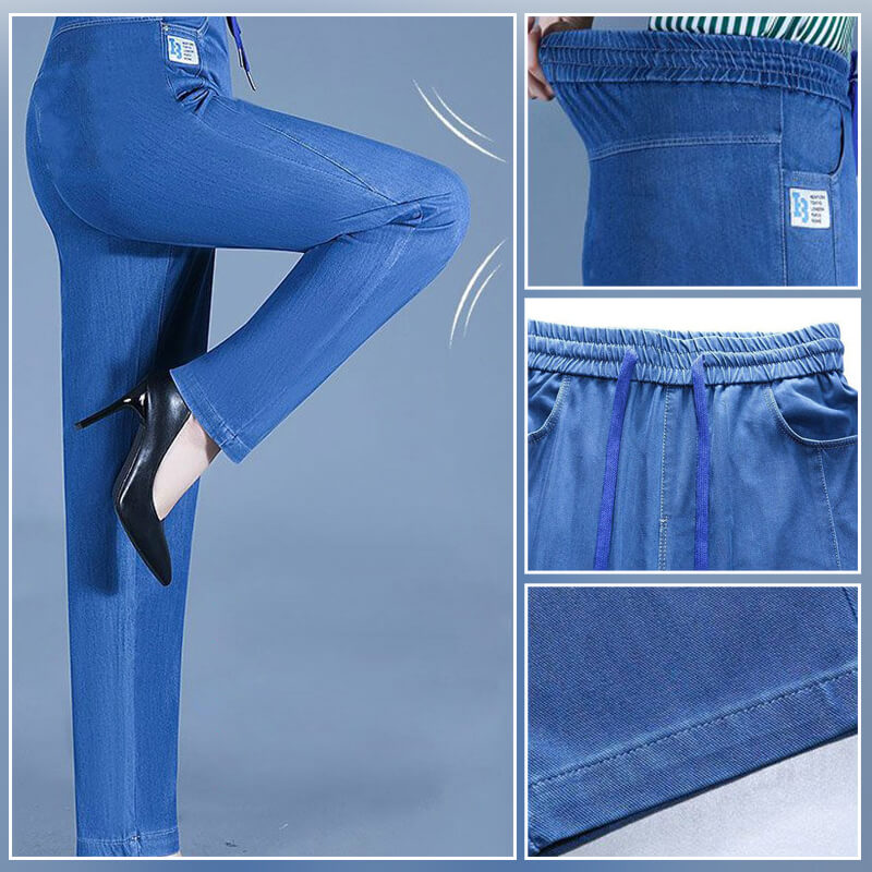 🔥2025 Gorąca wyprzedaż🔥Slim casual straight ice silk jeans👖
