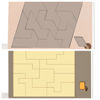 Drewniana gra logiczna Tangram