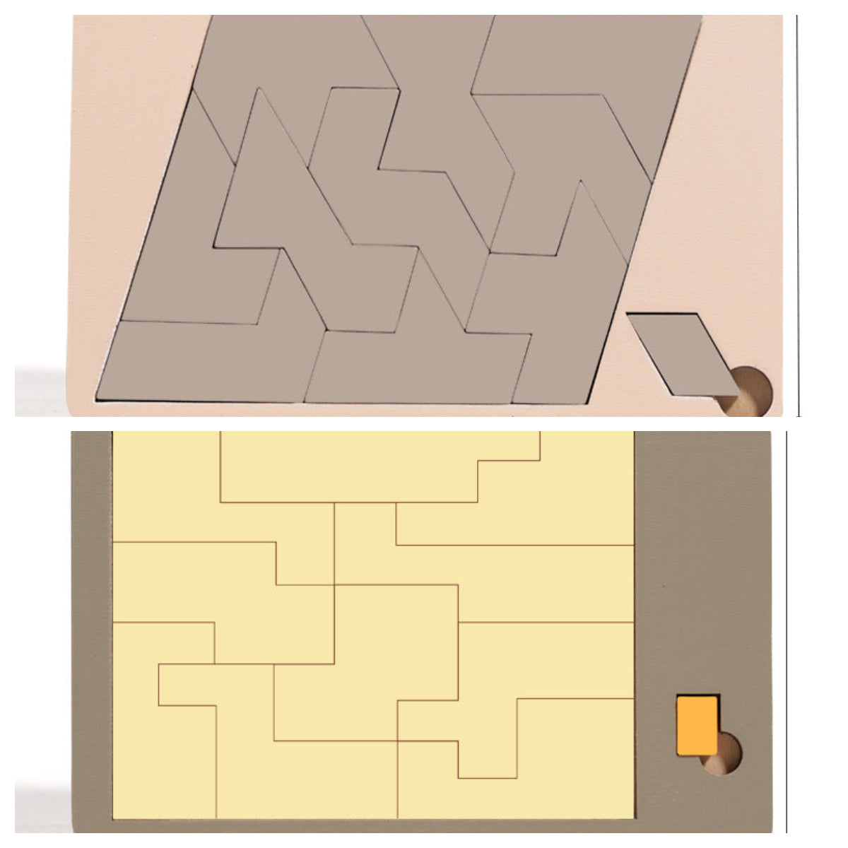 Drewniana gra logiczna Tangram