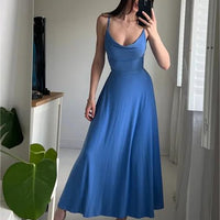 💃Lulah Drape Maxi Dress z wbudowanym biustonoszem