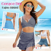 🔥👙Damski komplet bikini z wysokim stanem i dekoltem w szpic