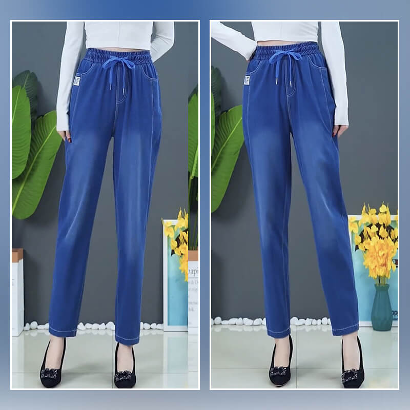🔥2025 Gorąca wyprzedaż🔥Slim casual straight ice silk jeans👖