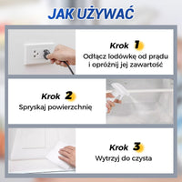 Spray do rozmrażania lodówki i zamrażarki